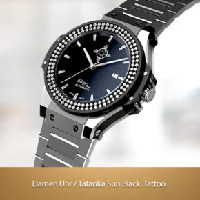 Tatankasun Black Tattoo Ladies watch