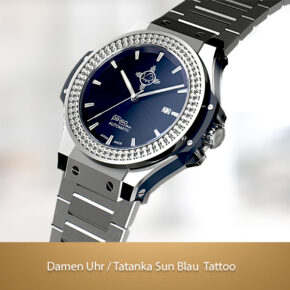 Tatankasun Blue Tattoo Lady Watch