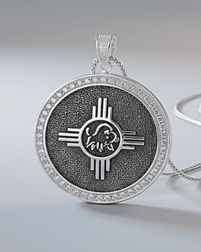 TS-4 Silber Anhänger mit Steine (mit Chip 4.2)