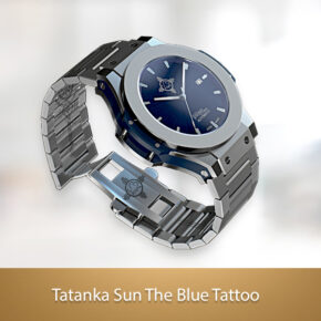 Tatankasun Blue Tattoo Man Watch